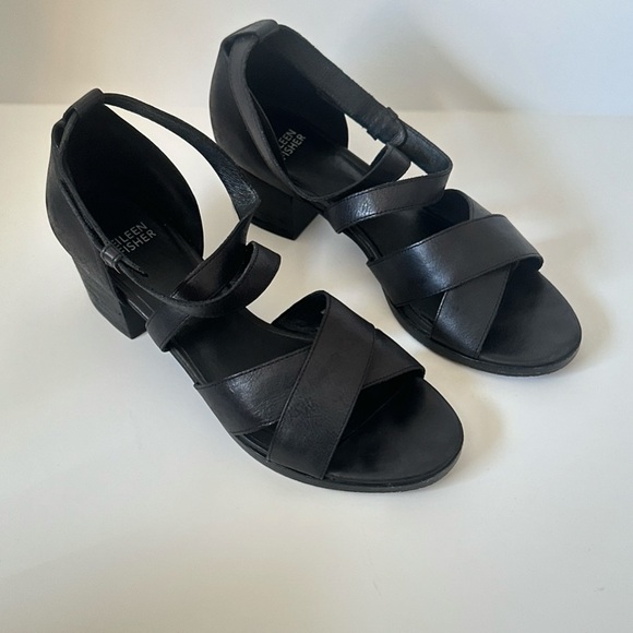 Eileen Fisher Women's Kerby Dress Sandal in Black - Picture 3 of 5
